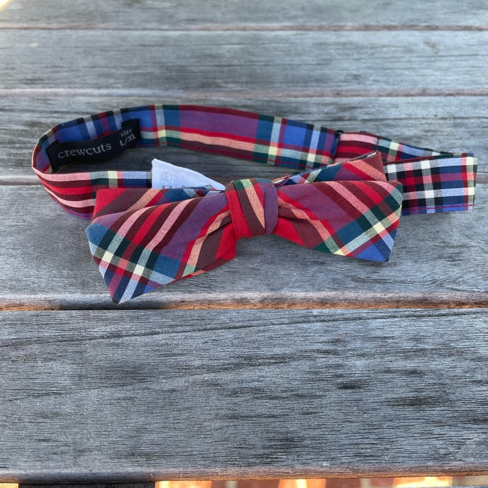 Plaid Boys CrewCuts Bow Tie